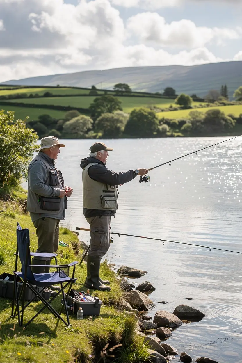 Adults enjoying leisure activities in Ireland.